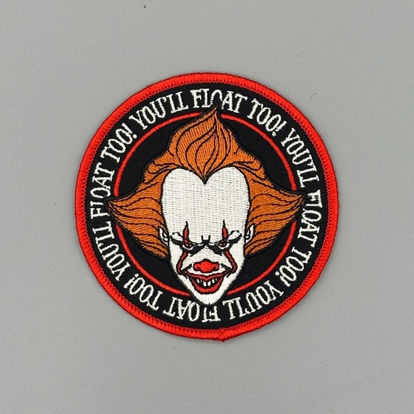 Lot of 2 3.5” sew-on patches IT ‘Youll Float Too’ BioWorld - Picture 2 of 5